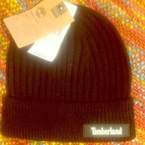 NWT Black Timberland Unisex Beanie